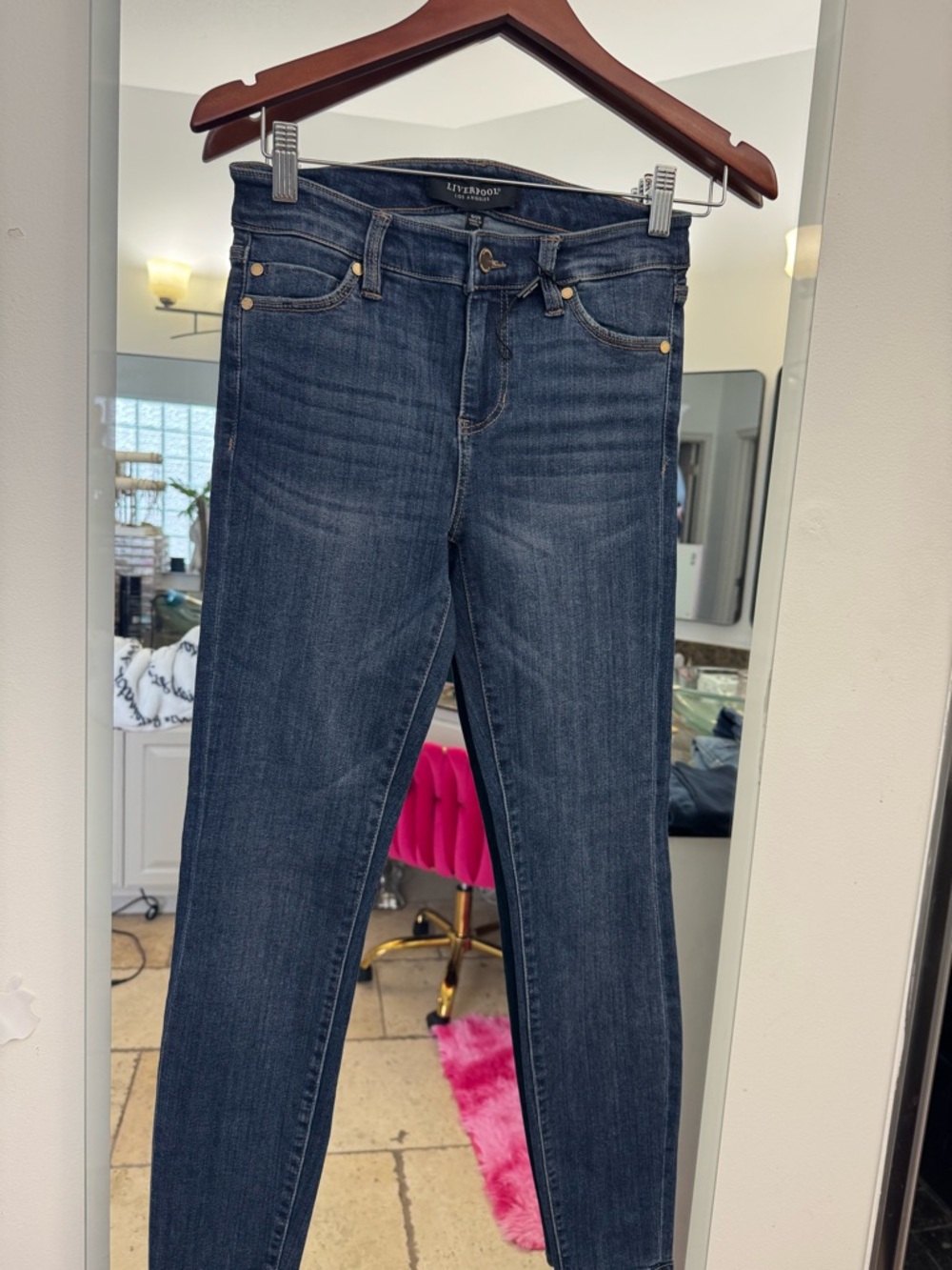 Liverpool Dark Wash Skinny Jeans